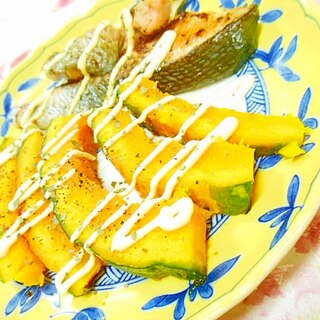 ココナッツオイルｄｅ❤鮭と南瓜のスパイス焼き❤